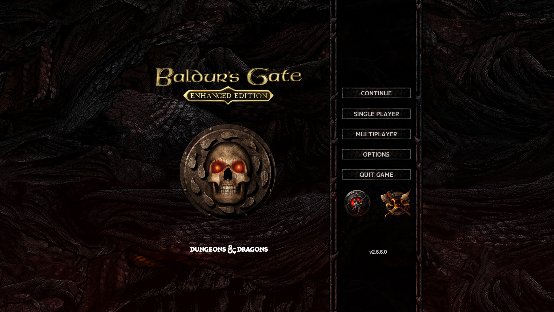 Baldurs Gate Title Screen